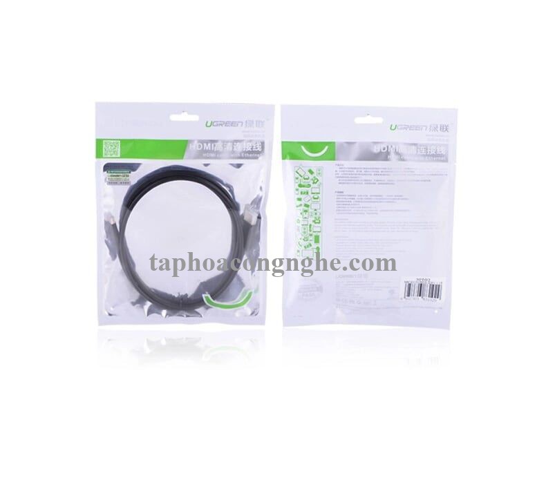 Ugreen 10118 3M màu Đen Cáp chuyển đổi Mini HDMI sang HDMI thuần đồng HD108 30010118